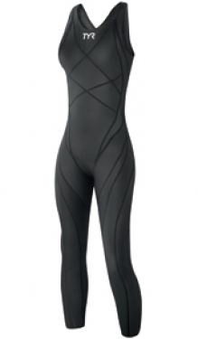 Tracer Light Aeroback Full Body Speed Suit Black